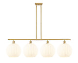 Linear/Island 4 Light + by Innovations ( 405 | 516-4I-SG-G1217-12WV Ballston ) 