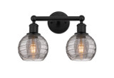 Bathroom Fixtures Two Lights by Innovations ( 405 | 616-2W-BK-G1213-6SM Edison ) 