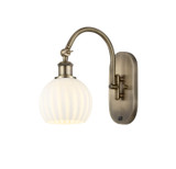 Sconces Single Glass by Innovations ( 405 | 518-1W-AB-G1217-6WV Ballston ) 