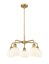 Mid. Chandeliers Glass Down by Innovations ( 405 | 516-5CR-BB-G1217-6WV Ballston ) 