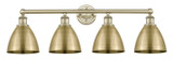 Bathroom Fixtures Four Lights by Innovations ( 405 | 616-4W-AB-MBD-75-AB Edison ) 