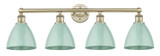 Bathroom Fixtures Four Lights by Innovations ( 405 | 616-4W-AB-MBD-75-SF Edison ) 