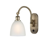 Sconces Single Glass by Innovations ( 405 | 518-1W-AB-G381-LED Ballston ) 