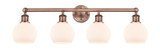 Bathroom Fixtures Four Lights by Innovations ( 405 | 616-4W-AC-G121-6 Edison ) 