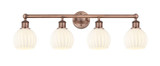 Bathroom Fixtures Four Lights by Innovations ( 405 | 616-4W-AC-G1217-6WV Edison ) 