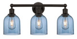 Bathroom Fixtures Three Lights by Innovations ( 405 | 616-3W-OB-G558-6BL Edison ) 