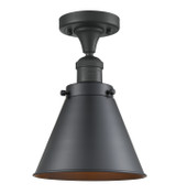 Semi-Flush Mts. Glass Down by Innovations ( 405 | 517-1CH-BK-M13-BK-LED Franklin Restoration ) 