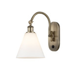 Sconces Single Glass by Innovations ( 405 | 518-1W-AB-GBC-81-LED Ballston ) 