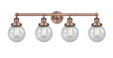 Bathroom Fixtures Four Lights by Innovations ( 405 | 616-4W-AC-G204-6 Edison ) 