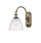 Sconces Single Glass by Innovations ( 405 | 518-1W-AB-GBD-754-LED Ballston ) 