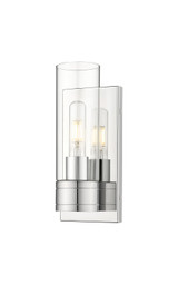 Sconces Single Glass by Innovations ( 405 | 617-1W-PC-G617-8CL Downtown Urban ) 