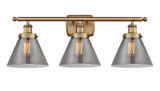 Bathroom Fixtures Three Lights by Innovations ( 405 | 916-3W-BB-G43-LED Ballston Urban ) 