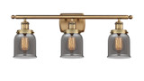 Bathroom Fixtures Three Lights by Innovations ( 405 | 916-3W-BB-G53-LED Ballston Urban ) 