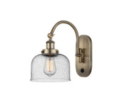 Sconces Single Glass by Innovations ( 405 | 918-1W-AB-G74 Franklin Restoration ) 
