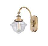 Sconces Single Glass by Innovations ( 405 | 918-1W-BB-G532-LED Franklin Restoration ) 