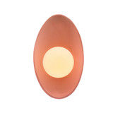 Sconces Single Glass by Justice Designs ( 102 | CER-3045-BSH Ambiance ) 