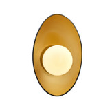 Sconces Single Glass by Justice Designs ( 102 | CER-3045-CBGD Ambiance ) 