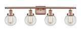 Bathroom Fixtures Four Lights by Innovations ( 405 | 916-4W-AC-G202-6-LED Ballston Urban ) 