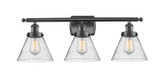 Bathroom Fixtures Three Lights by Innovations ( 405 | 916-3W-BK-G44 Ballston Urban ) 