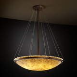 Pendants Bowl Style by Justice Designs ( 102 | ALR-9694-35-DBRZ Alabaster Rocks ) 