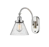 Sconces Single Glass by Innovations ( 405 | 918-1W-PN-G44-LED Franklin Restoration ) 