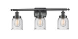 Bathroom Fixtures Three Lights by Innovations ( 405 | 916-3W-BK-G54 Ballston Urban ) 
