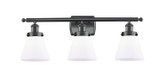 Bathroom Fixtures Three Lights by Innovations ( 405 | 916-3W-BK-G61 Ballston Urban ) 
