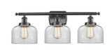 Bathroom Fixtures Three Lights by Innovations ( 405 | 916-3W-BK-G72 Ballston Urban ) 