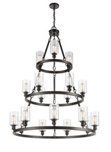 Large Chandeliers Glass Shade by Innovations ( 405 | 82034-BK-G802-LED Ballston ) 