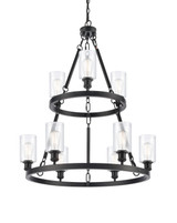 Large Chandeliers Glass Shade by Innovations ( 405 | 8203-BK-G802-LED Ballston ) 