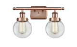 Bathroom Fixtures Two Lights by Innovations ( 405 | 916-2W-AC-G202-6 Ballston Urban ) 