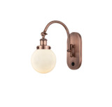 Sconces Single Glass by Innovations ( 405 | 918-1W-AC-G201-6-LED Franklin Restoration ) 