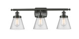 Bathroom Fixtures Three Lights by Innovations ( 405 | 916-3W-OB-G64-LED Ballston Urban ) 