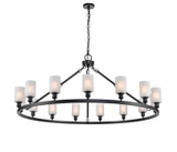 Large Chandeliers Glass Shade by Innovations ( 405 | 860-BK-G801-LED Ballston ) 
