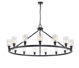 Large Chandeliers Glass Shade by Innovations ( 405 | 860-BK-G802-LED Ballston ) 