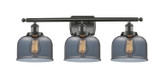 Bathroom Fixtures Three Lights by Innovations ( 405 | 916-3W-OB-G73 Ballston Urban ) 