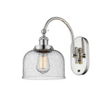 Sconces Single Glass by Innovations ( 405 | 918-1W-PN-G74-LED Franklin Restoration ) 