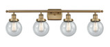 Bathroom Fixtures Four Lights by Innovations ( 405 | 916-4W-BB-G204-6 Ballston Urban ) 