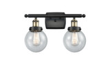 Bathroom Fixtures Two Lights by Innovations ( 405 | 916-2W-BAB-G204-6 Ballston Urban ) 
