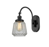 Sconces Single Glass by Innovations ( 405 | 918-1W-BK-G142 Franklin Restoration ) 