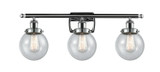Bathroom Fixtures Three Lights by Innovations ( 405 | 916-3W-PC-G204-6-LED Ballston Urban ) 