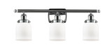 Bathroom Fixtures Three Lights by Innovations ( 405 | 916-3W-PC-G51-LED Ballston Urban ) 