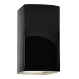 Exterior Wall Mt./Flush by Justice Designs ( 102 | CER-0950W-BLK Ambiance ) 