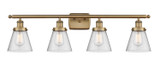 Bathroom Fixtures Four Lights by Innovations ( 405 | 916-4W-BB-G64-LED Ballston Urban ) 