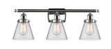 Bathroom Fixtures Three Lights by Innovations ( 405 | 916-3W-PC-G62-LED Ballston Urban ) 