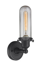 Sconces Single Glass by Innovations ( 405 | 900-1W-BK-CE228-BK-CL-LED Austere ) 