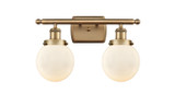 Bathroom Fixtures Two Lights by Innovations ( 405 | 916-2W-BB-G201-6-LED Ballston Urban ) 