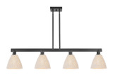 Linear/Island 4 Light + by Innovations ( 405 | 716-4I-BK-NBD-75-NAT Arcadia ) 