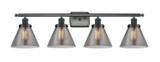 Bathroom Fixtures Four Lights by Innovations ( 405 | 916-4W-BK-G43 Ballston Urban ) 