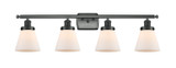 Bathroom Fixtures Four Lights by Innovations ( 405 | 916-4W-BK-G61-LED Ballston Urban ) 
